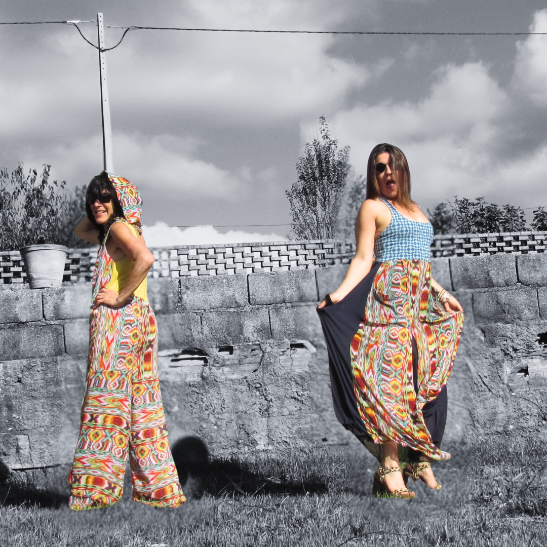 Sheer Delight Upcycled Palazzo Jumpsuit